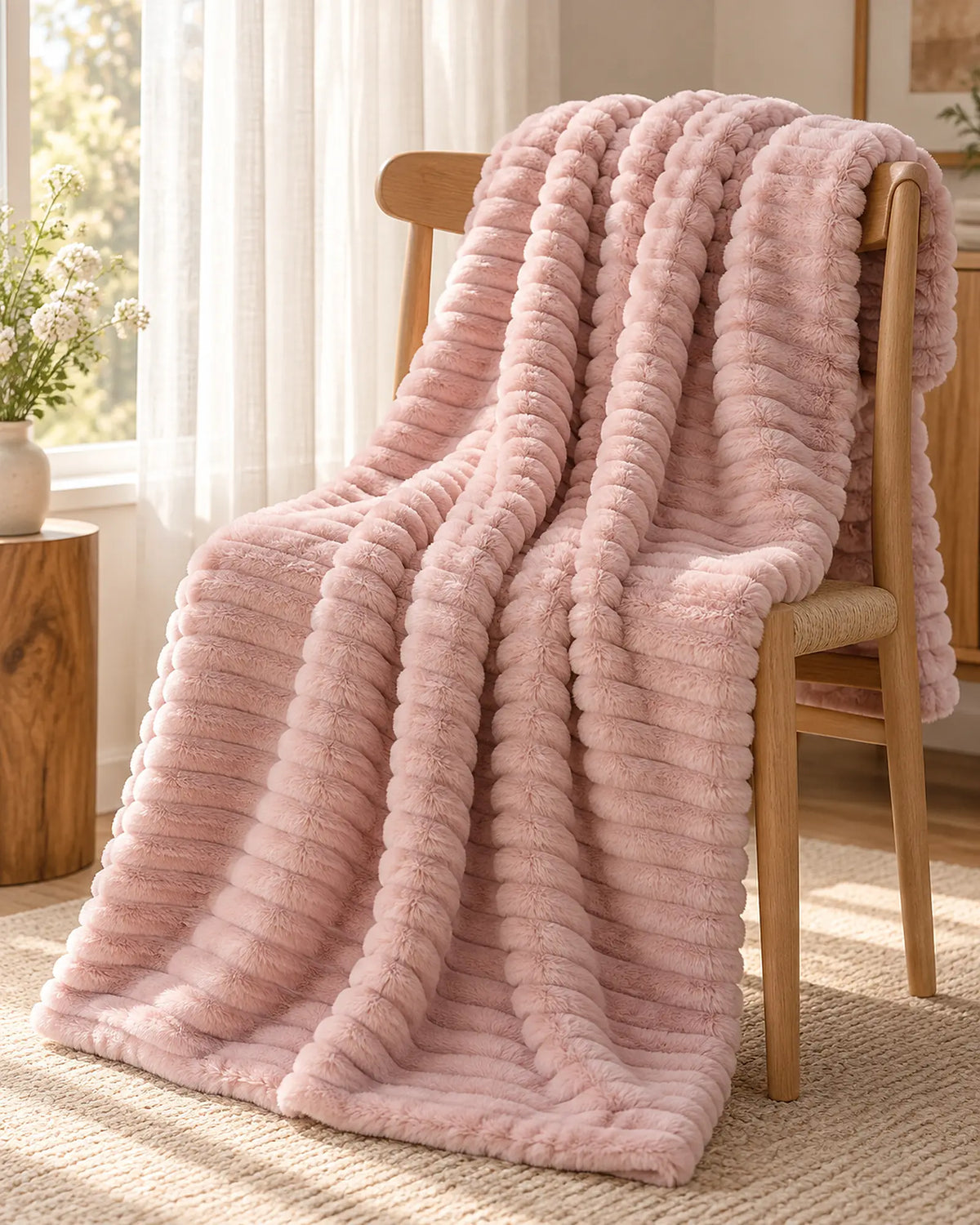 The Cherish Company — ArdoToasty™ Oversized Plush Fleece Blanket in Pink