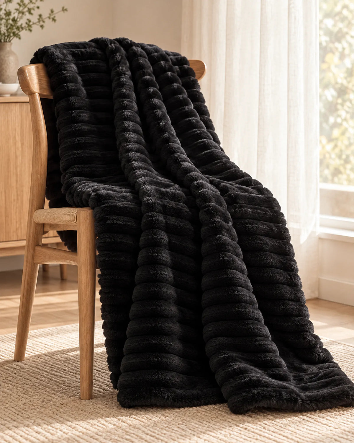 The Cherish Company — ArdoToasty™ Oversized Plush Fleece Blanket in Limited Edition: Black