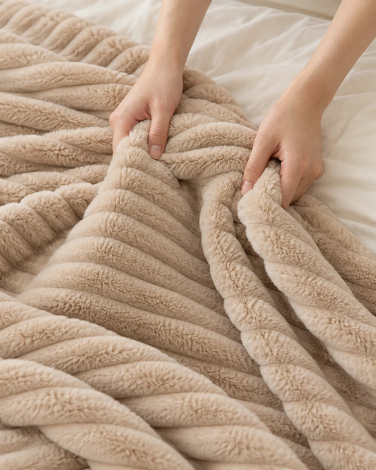 The Cherish Company — ArdoToasty™ Oversized Plush Fleece Blanket in Dune