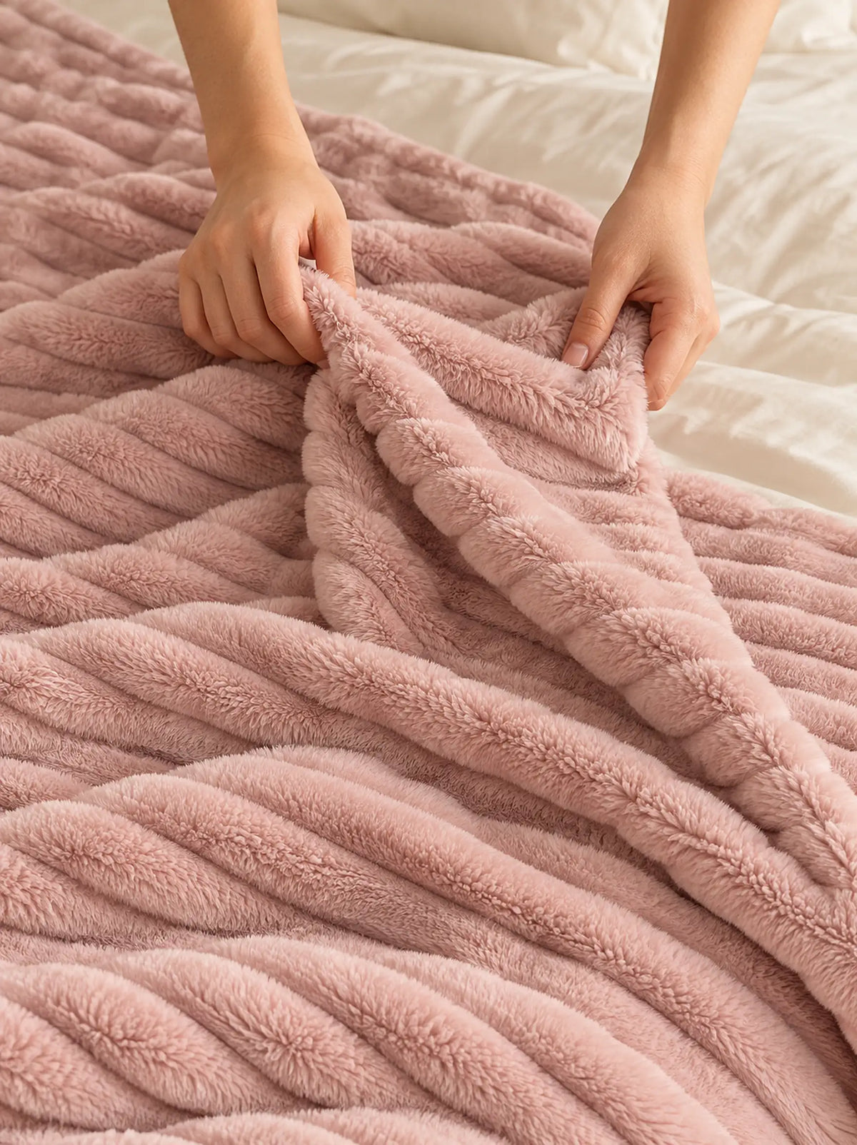 The Cherish Company — ArdoToasty™ Oversized Plush Fleece Blanket in Pink