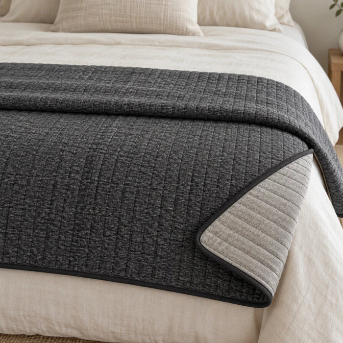 The Cherish Company — GlaciRest™ Lightweight Microfiber Bed Blanket in Grey