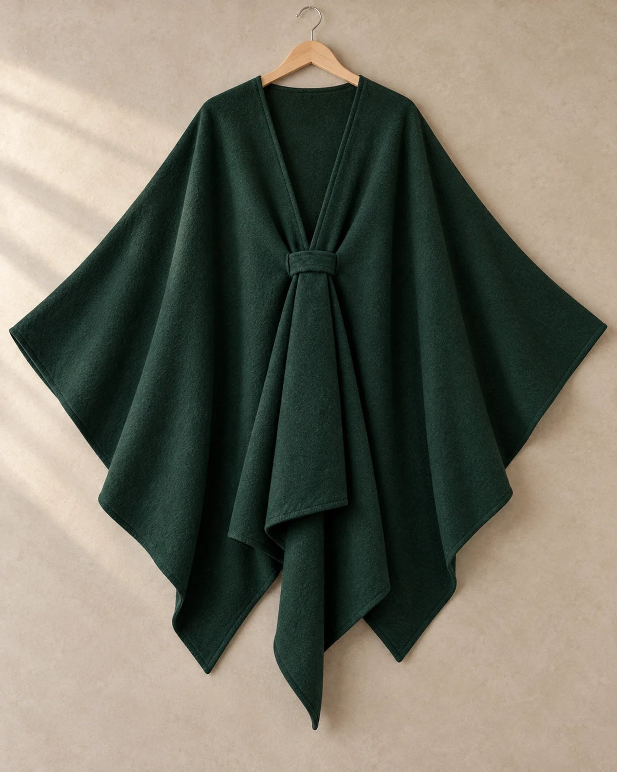 The Cherish Company — Extra-Wide Fleece Drape Wrap in Dark Green