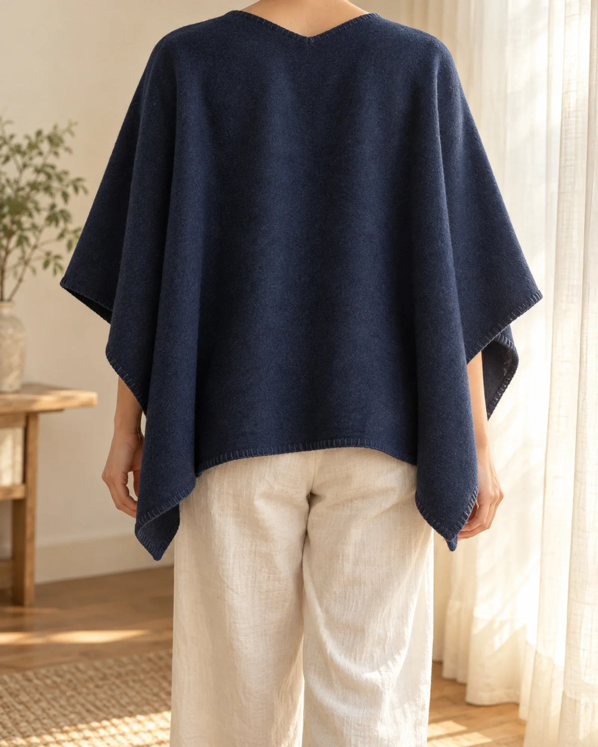 The Cherish Company — Extra-Wide Fleece Drape Wrap in Limited Edition: Navy