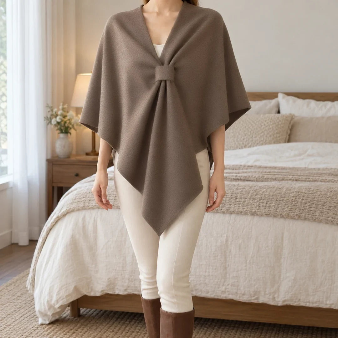 The Cherish Company — Extra-Wide Fleece Drape Wrap in Khaki