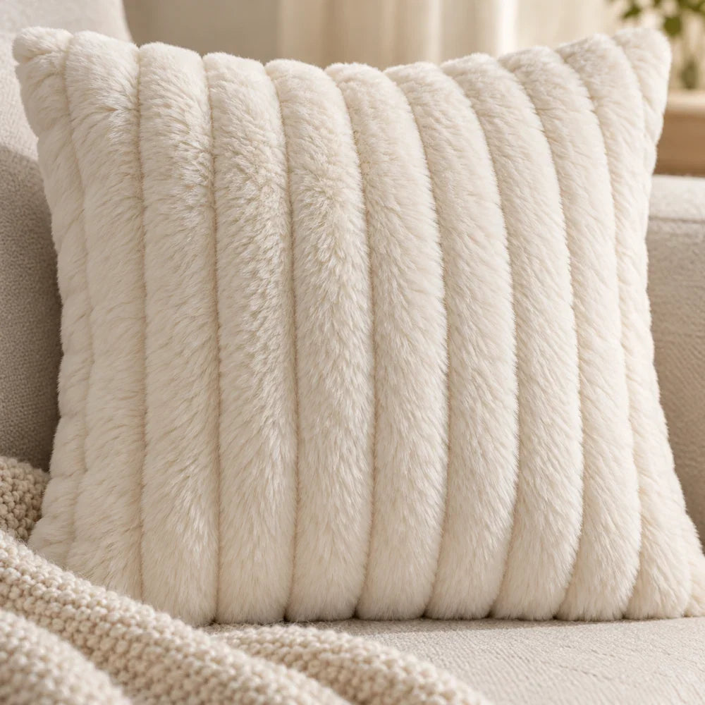 The Cherish Company — Two-Pack Plush Fleece Pillowcases in White