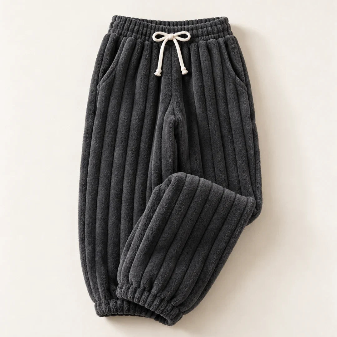 The Cherish Company — Relaxed Fleece Lounge Sweatpants in Dark Grey