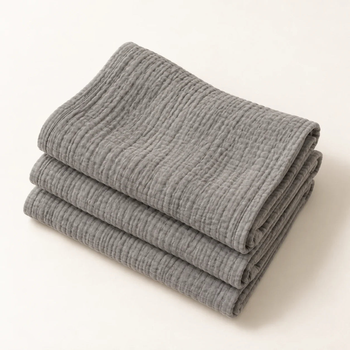 The Cherish Company — Baby Burp Cloths in Absorbent Muslin in Gray