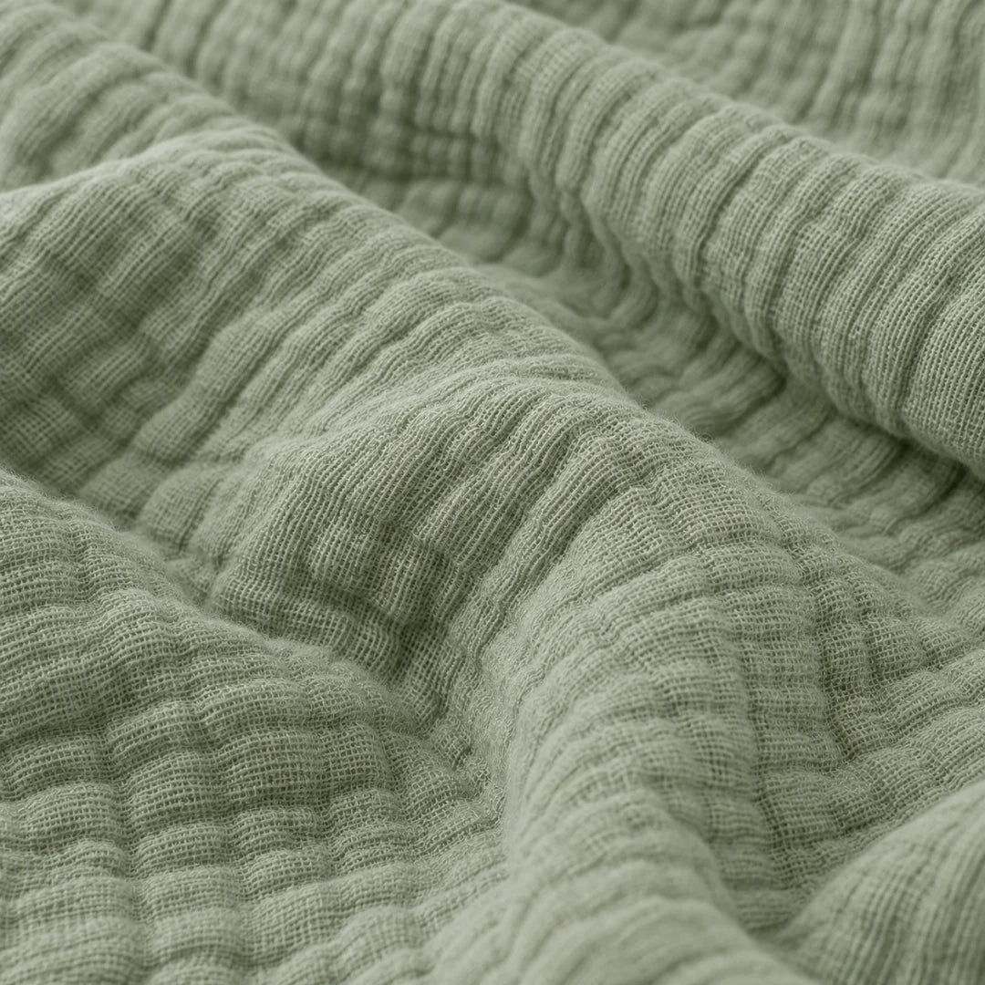 The Cherish Company — Six-Pack Muslin Face Cloths in Green