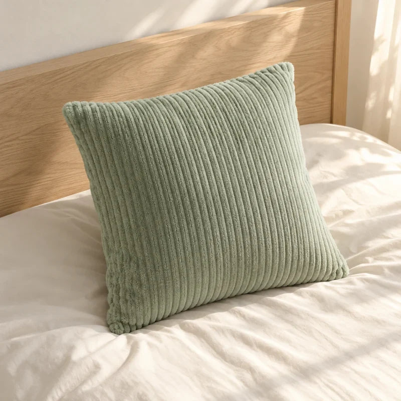 The Cherish Company — Single Square Fleece Pillowcase in Green