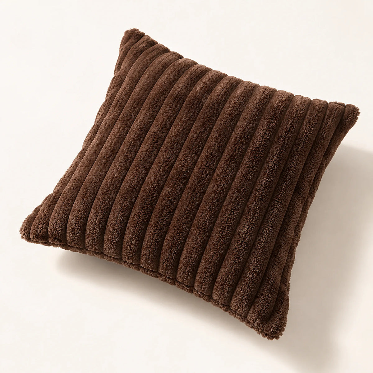 The Cherish Company — Single Square Fleece Pillowcase in Brown
