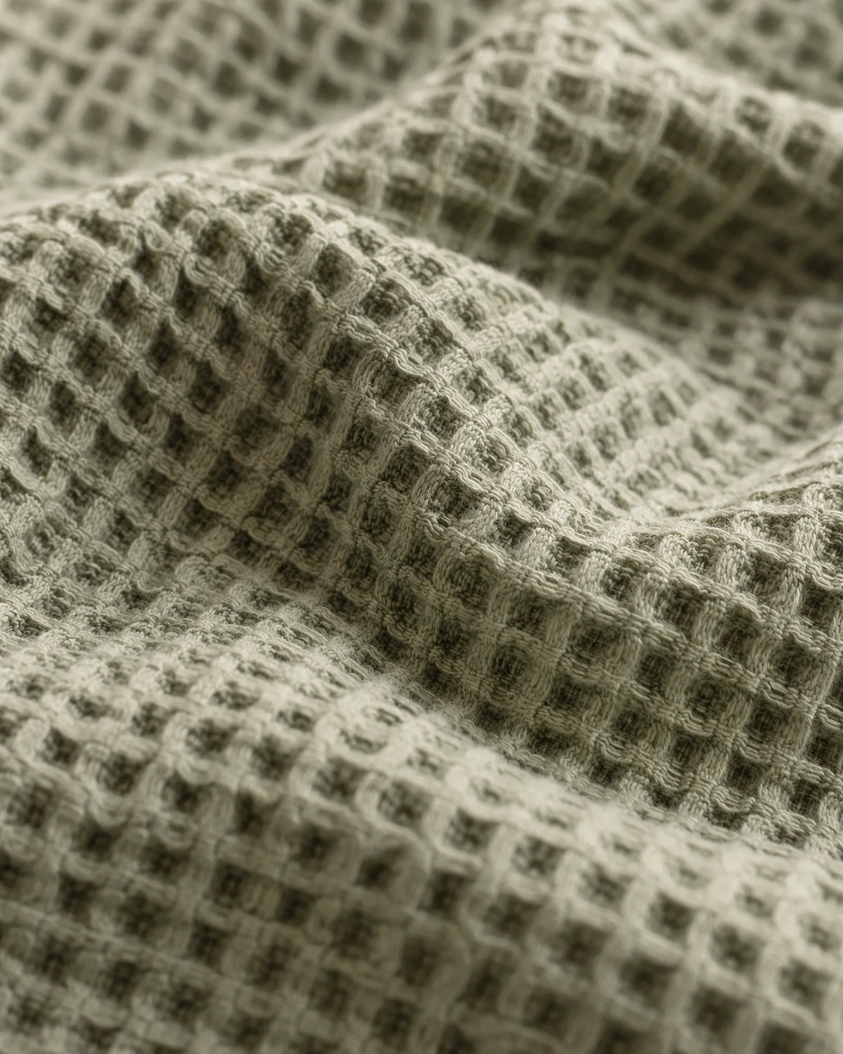 The Cherish Company — LumiBliss™ Cotton Waffle Weave Blanket in Green