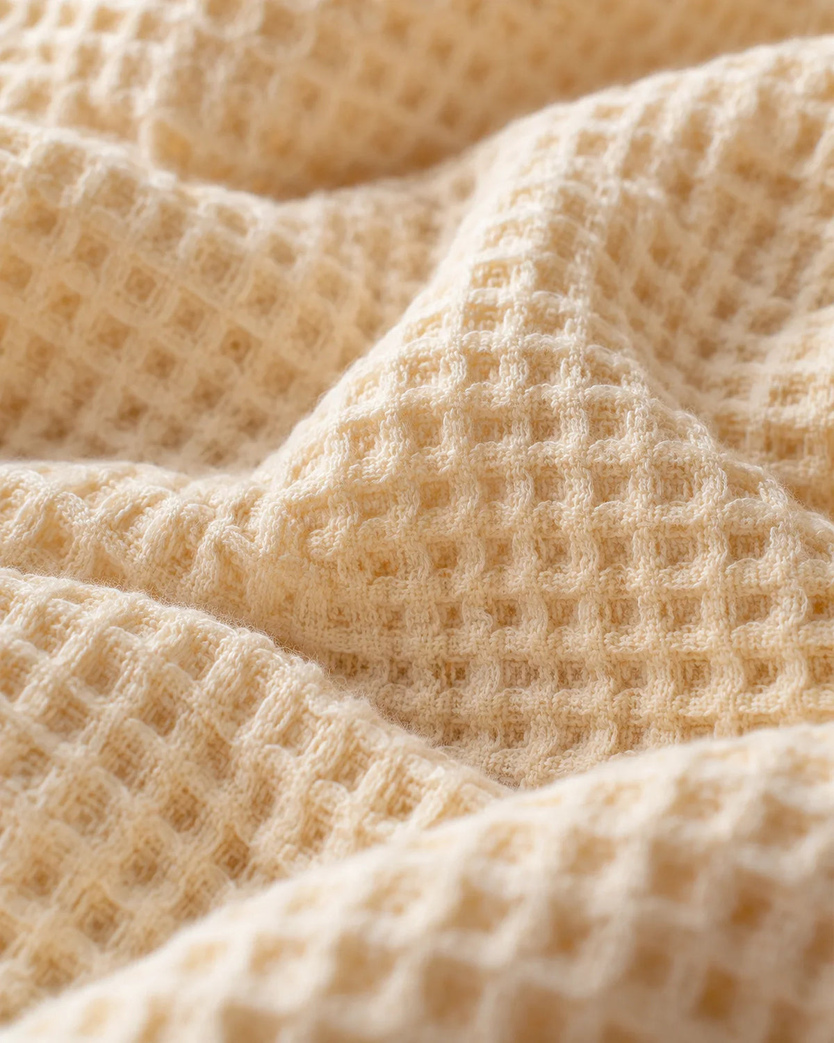 The Cherish Company — LumiBliss™ Cotton Waffle Weave Blanket in Yellow