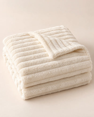 The Cherish Company — ArdoToasty™ Oversized Plush Fleece Blanket in White