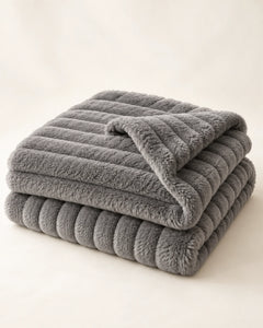 The Cherish Company — ArdoToasty™ Oversized Plush Fleece Blanket in Dark Grey