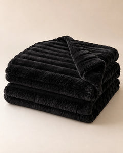 The Cherish Company — ArdoToasty™ Oversized Plush Fleece Blanket in Limited Edition: Black
