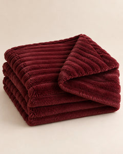 The Cherish Company — ArdoToasty™ Oversized Plush Fleece Blanket in Limited Edition: Wine Red