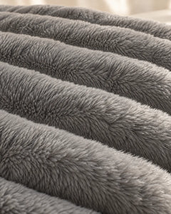 The Cherish Company — ArdoToasty™ Oversized Plush Fleece Blanket in Dark Grey