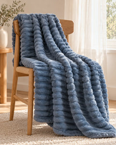 The Cherish Company — ArdoToasty™ Oversized Plush Fleece Blanket in Blue