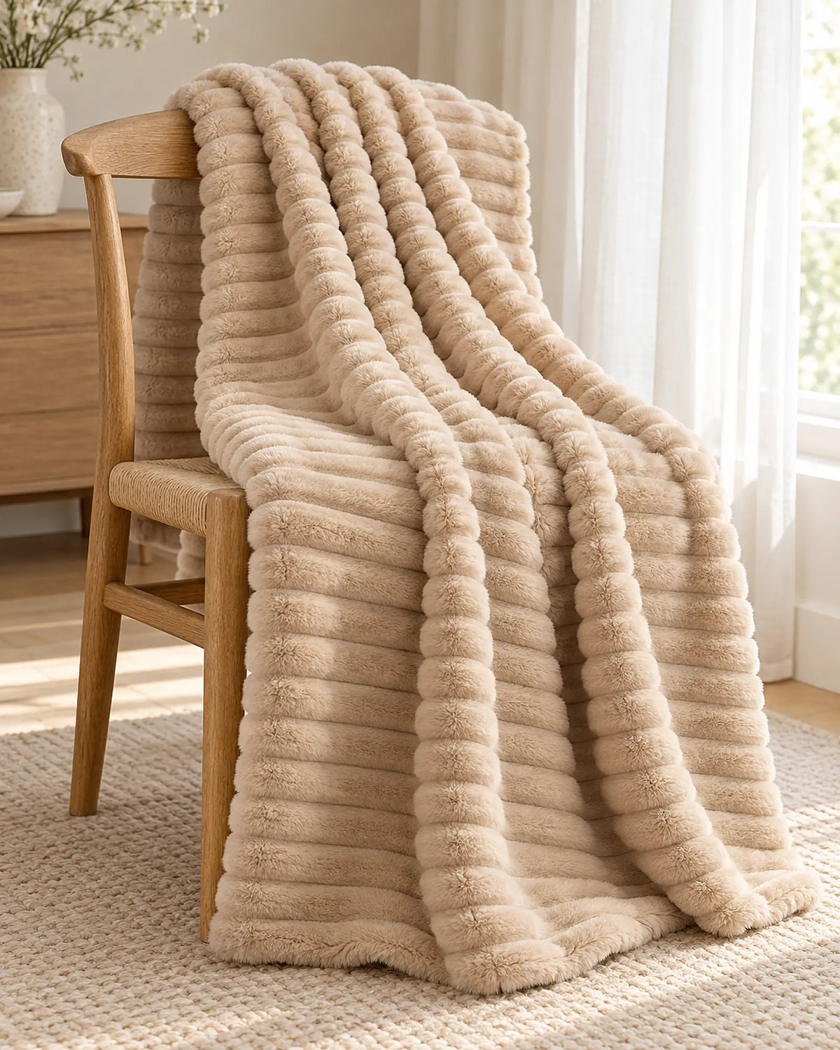 The Cherish Company — ArdoToasty™ Oversized Plush Fleece Blanket in Dune