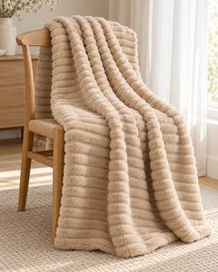 The Cherish Company — ArdoToasty™ Oversized Plush Fleece Blanket in Dune