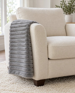 The Cherish Company — ArdoToasty™ Oversized Plush Fleece Blanket in Dark Grey