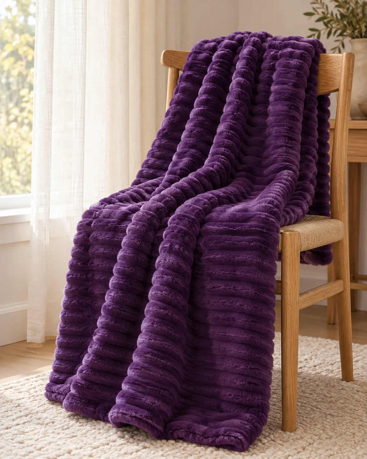 The Cherish Company — ArdoToasty™ Oversized Plush Fleece Blanket in Limited Edition: Royal Purple