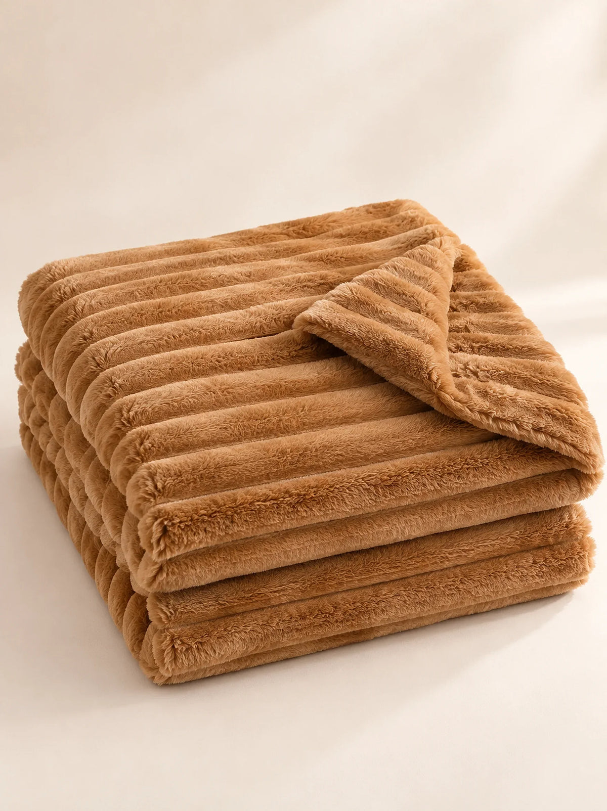 The Cherish Company — ArdoToasty™ Oversized Plush Fleece Blanket in Caramel