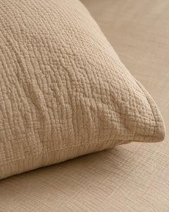The Cherish Company — Double-Layer Muslin Fitted Sheet Set in Dune