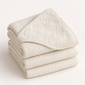 The Cherish Company — Baby Hooded Bath Towel in Quick-Dry Muslin in White