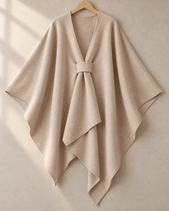 The Cherish Company — Extra-Wide Fleece Drape Wrap in Beige
