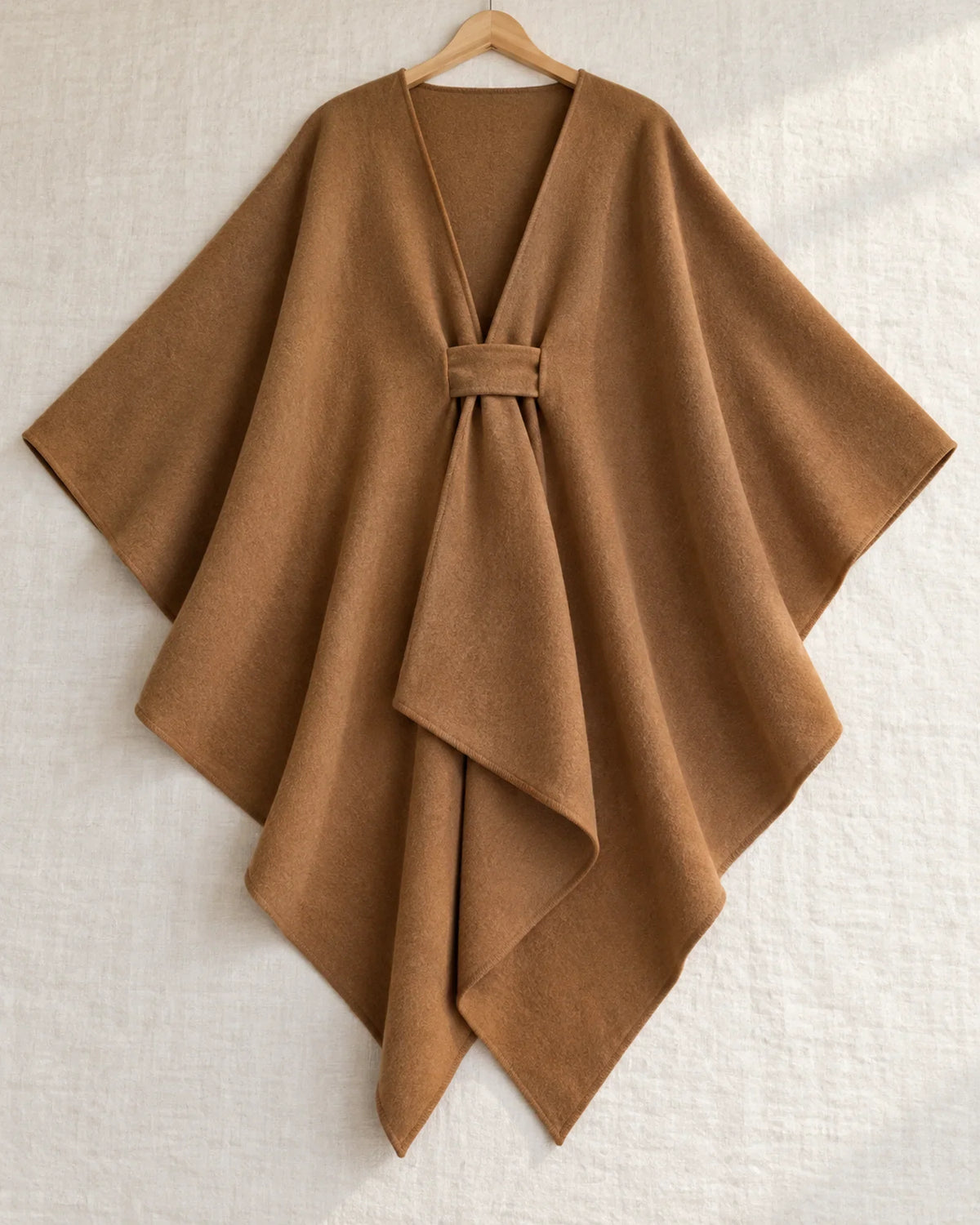 The Cherish Company — Extra-Wide Fleece Drape Wrap in Camel