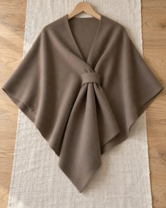 The Cherish Company — Extra-Wide Fleece Drape Wrap in Khaki
