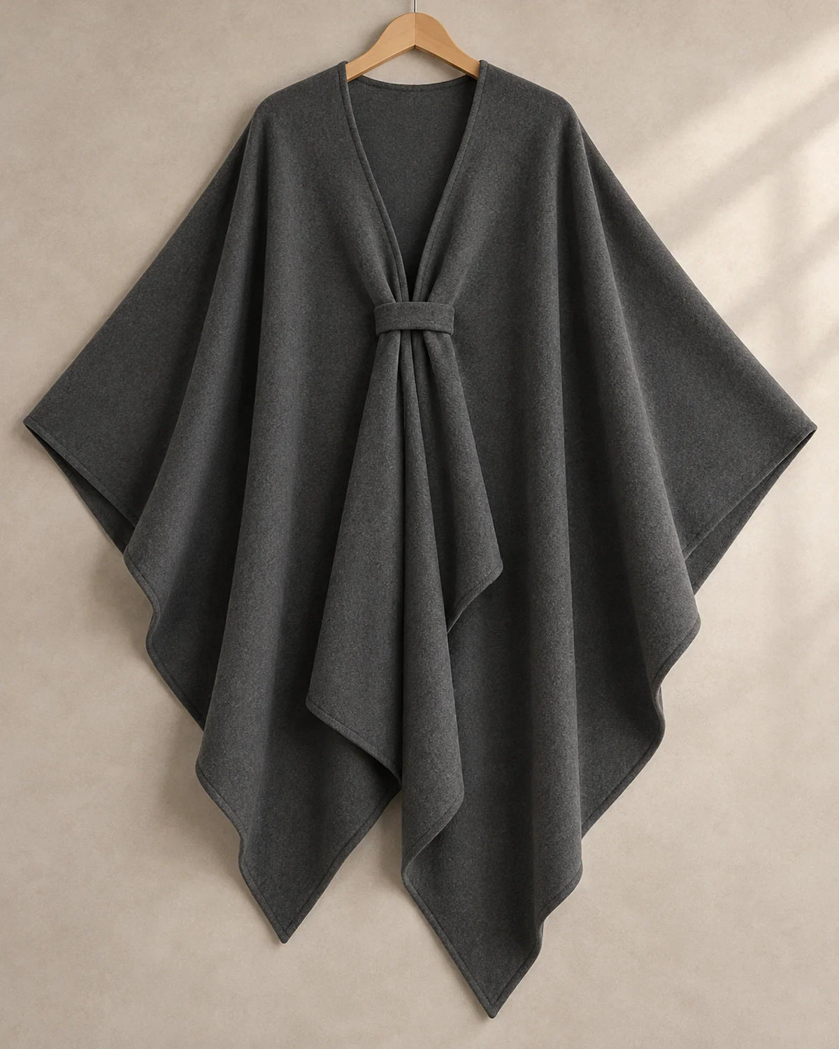 The Cherish Company — Extra-Wide Fleece Drape Wrap in Dark Gray