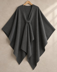 The Cherish Company — Extra-Wide Fleece Drape Wrap in Dark Gray