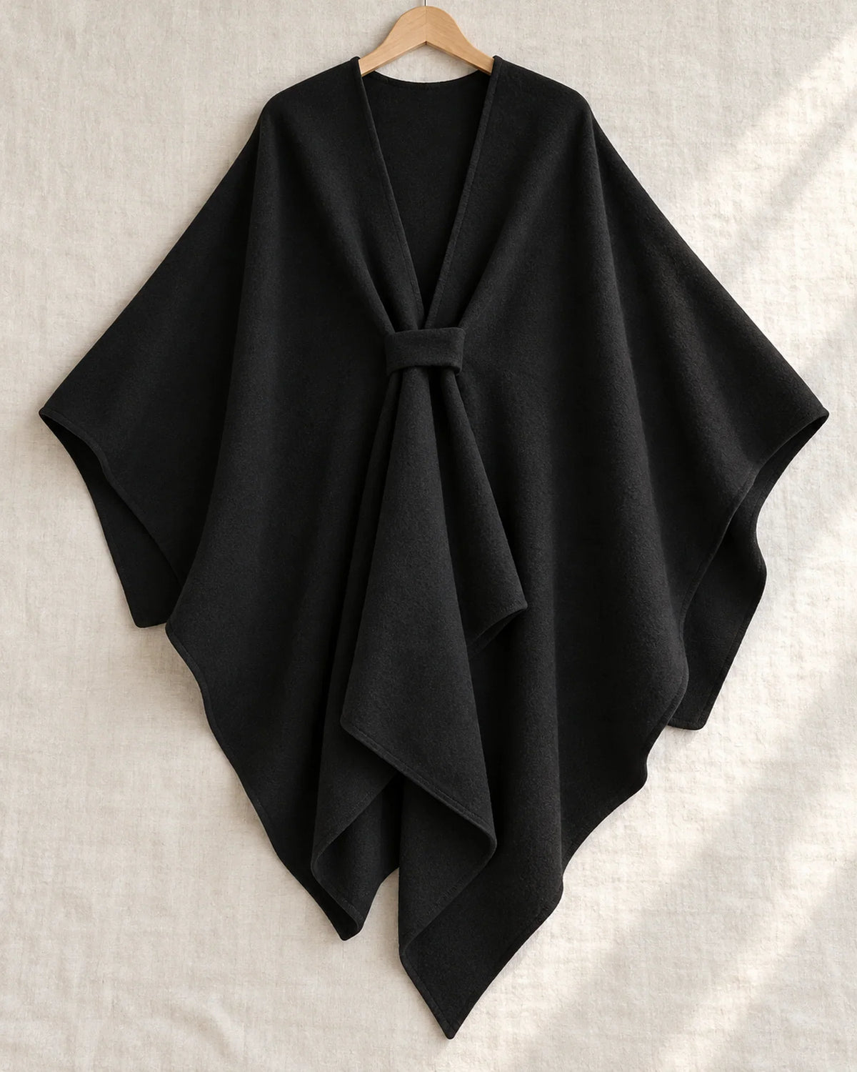 The Cherish Company — Extra-Wide Fleece Drape Wrap in Black