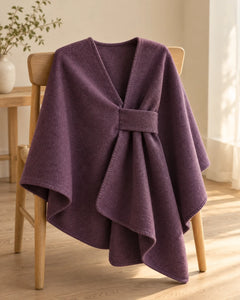 The Cherish Company — Extra-Wide Fleece Drape Wrap in Limited Edition: Royal Purple