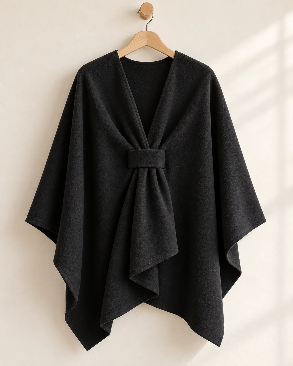 The Cherish Company — Extra-Wide Fleece Drape Wrap in Black