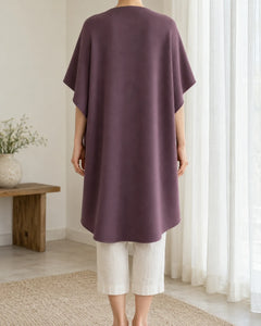 The Cherish Company — Extra-Wide Fleece Drape Wrap in Limited Edition: Royal Purple