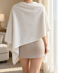 The Cherish Company — Extra-Wide Fleece Drape Wrap in Limited Edition: White