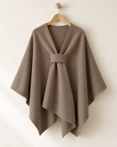 The Cherish Company — Extra-Wide Fleece Drape Wrap in Khaki