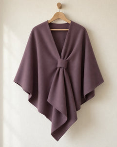 The Cherish Company — Extra-Wide Fleece Drape Wrap in Limited Edition: Royal Purple