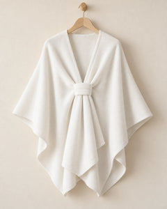 The Cherish Company — Extra-Wide Fleece Drape Wrap in Limited Edition: White