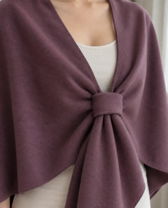 The Cherish Company — Extra-Wide Fleece Drape Wrap in Limited Edition: Royal Purple