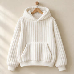 The Cherish Company — Oversized Fleece Lounge Hoodie in White