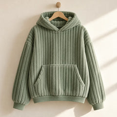 The Cherish Company — Oversized Fleece Lounge Hoodie in Green