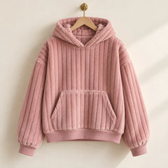 The Cherish Company — Oversized Fleece Lounge Hoodie in Pink