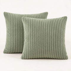 The Cherish Company — Two-Pack Plush Fleece Pillowcases in Green