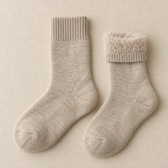 The Cherish Company — Soft Fleece House Socks for Lazy Mornings in Khaki