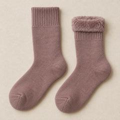 The Cherish Company — Soft Fleece House Socks for Lazy Mornings in Rose