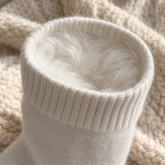The Cherish Company — Soft Fleece House Socks for Lazy Mornings in White